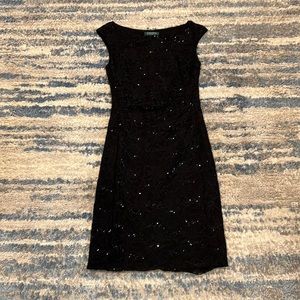 Sequined black Ralph Lauren dress